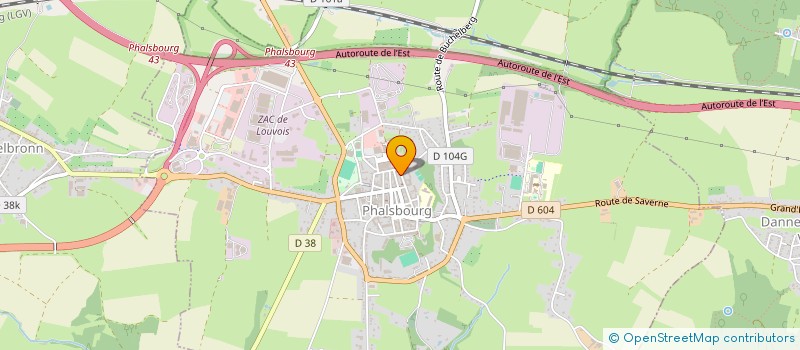 localisation de l'entreprise ESES 26 PAVES  PHALSBOURG