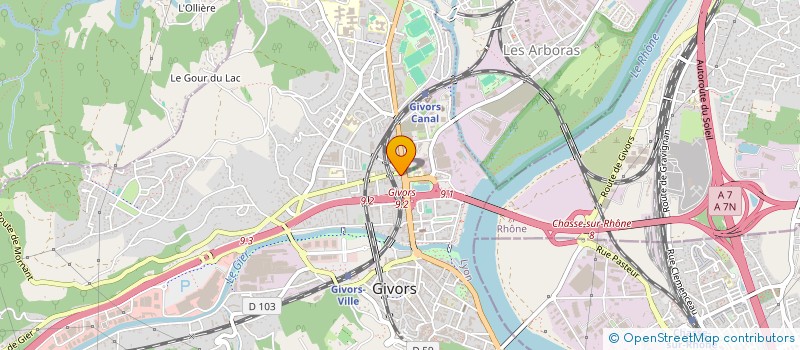 localisation de l'entreprise ESES à GIVORS