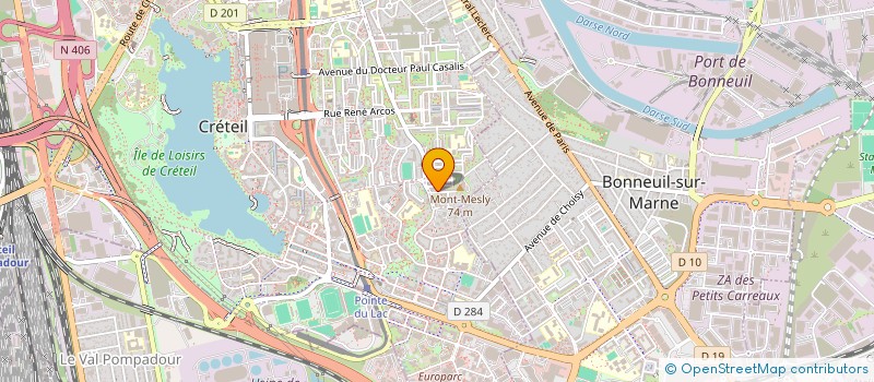 localisation de l'entreprise ESES à CRETEIL