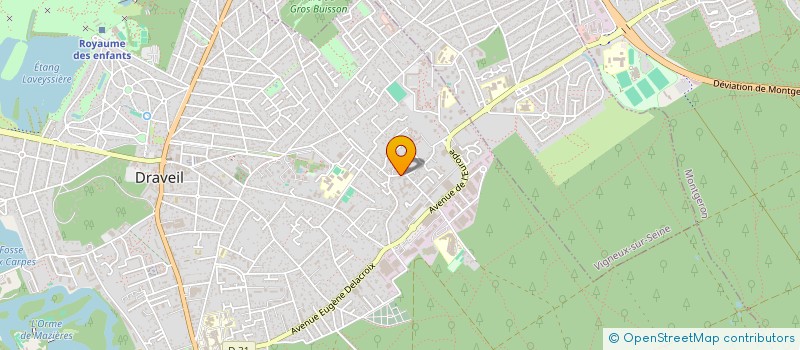 localisation de l'entreprise ESET à DRAVEIL