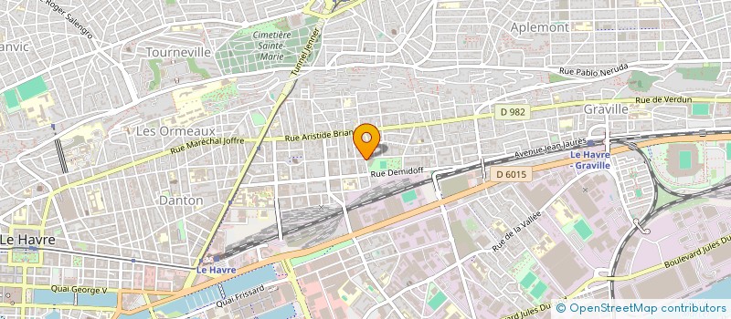 localisation de l'entreprise ESF SERVICES à LE HAVRE