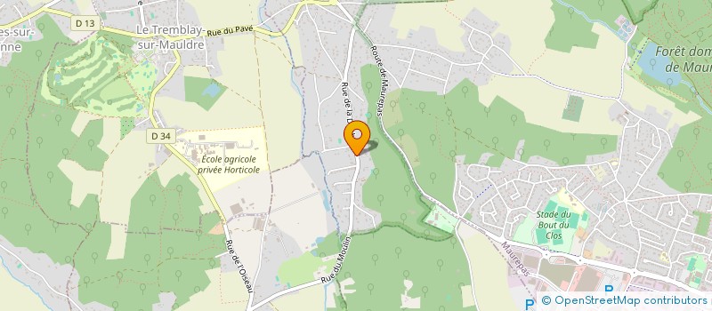 localisation de l'entreprise ESFAC  JOUARS-PONTCHARTRAIN