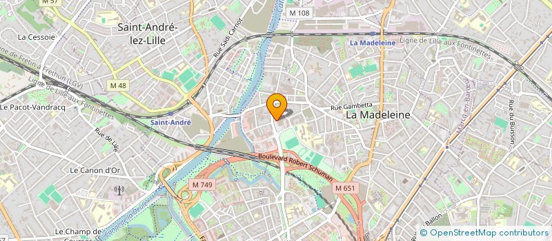 localisation de l'entreprise ESFAJE à LA MADELEINE