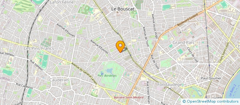 localisation de l'entreprise ESFER  LE BOUSCAT