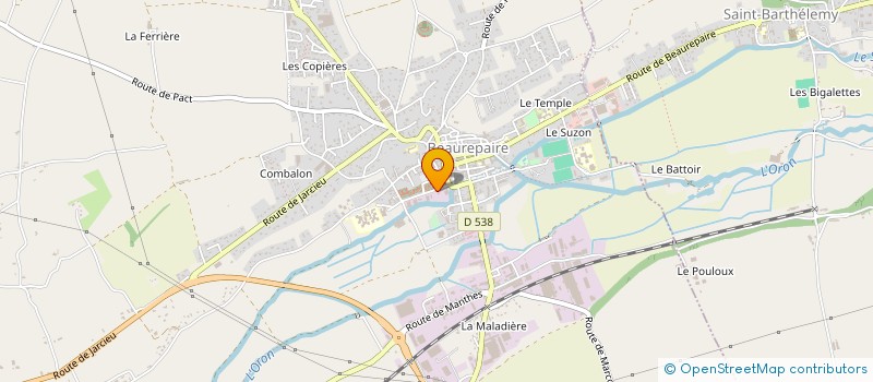 localisation de l'entreprise ESG.BE  BEAUREPAIRE