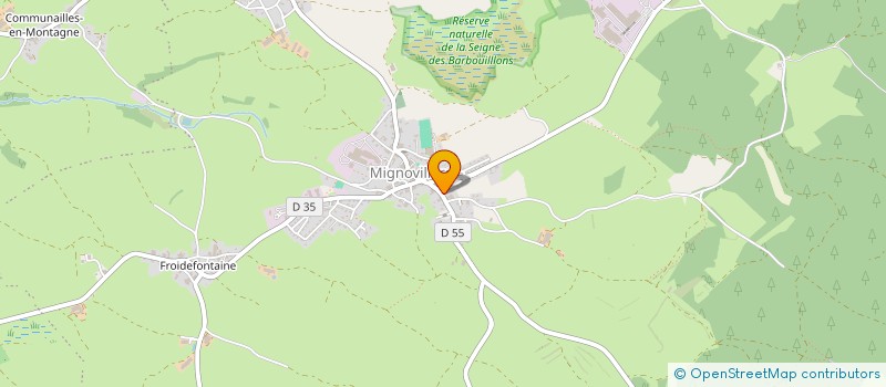 localisation de l'entreprise ESG IMMOLOC  MIGNOVILLARD