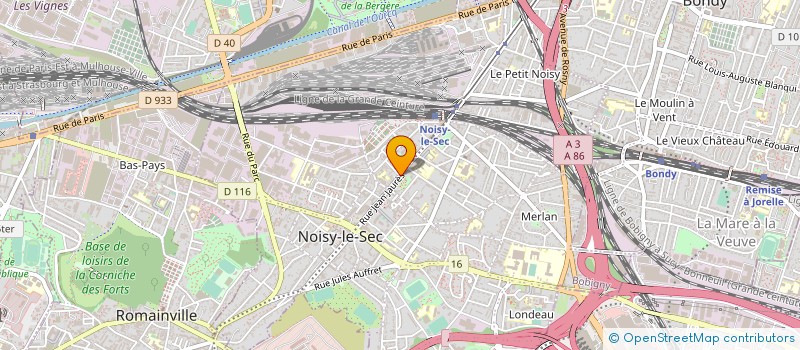 localisation de l'entreprise ESGE à NOISY-LE-SEC