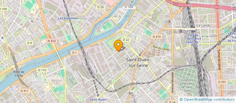 localisation de l'entreprise ESGE PATRIMOINE à SAINT-OUEN-SUR-SEINE