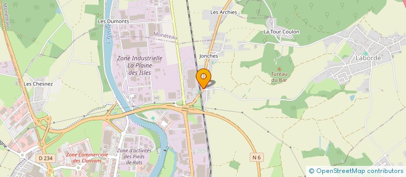 localisation de l'entreprise ESHIM IMMO à AUXERRE