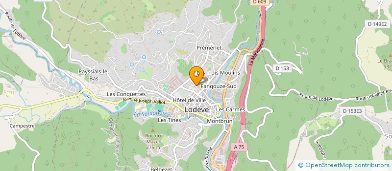 localisation de l'entreprise ESI à LODEVE