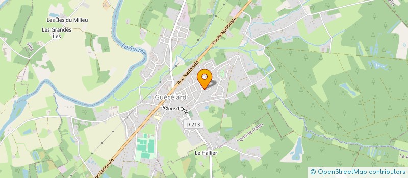 localisation de l'entreprise ESI  GUECELARD