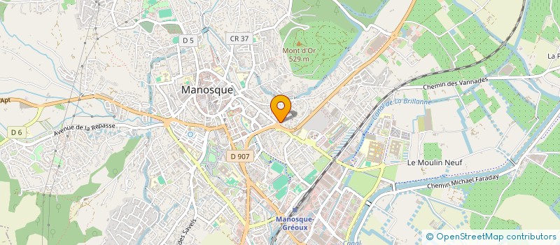 localisation de l'entreprise ESI à MANOSQUE