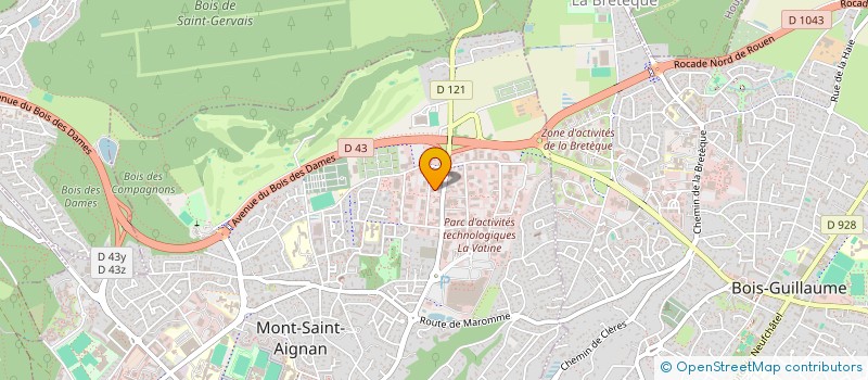 localisation de l'entreprise ESI FRANCE à MONT-SAINT-AIGNAN