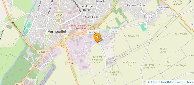 localisation de l'entreprise ESI GROUP à VERNOUILLET