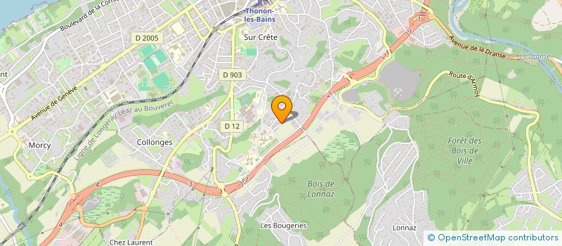 localisation de l'entreprise ESI LEMAN à THONON-LES-BAINS