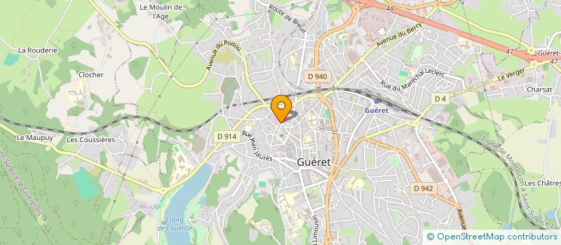 localisation de l'entreprise ESI ON AIDAIT à GUERET