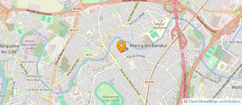 localisation de l'entreprise ESI PARTICIPATION à MARCQ-EN-BARŒUL