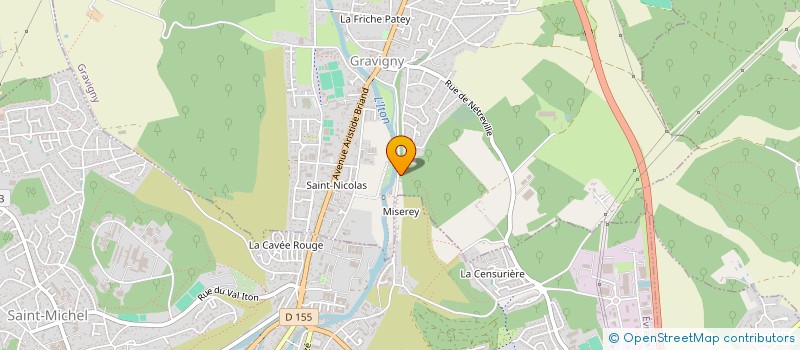 localisation de l'entreprise ESI PROPRETE à GRAVIGNY