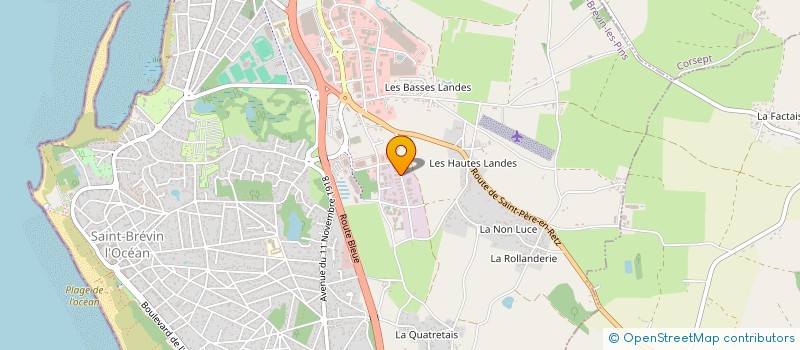 localisation de l'entreprise ESI44 à SAINT-BREVIN-LES-PINS