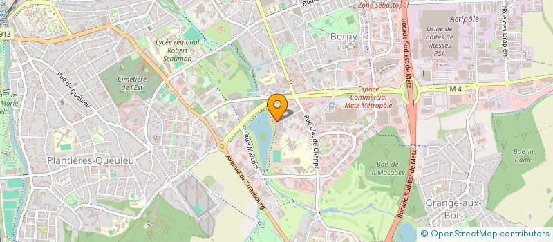 localisation de l'entreprise ESIDEC ETUDES à METZ