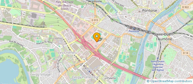 localisation de l'entreprise ESIEE IT - CCI PARIS ILE DE FRANCE  PONTOISE