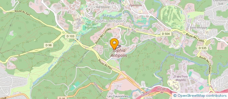 localisation de l'entreprise ESIEE SOPHIA à VALBONNE