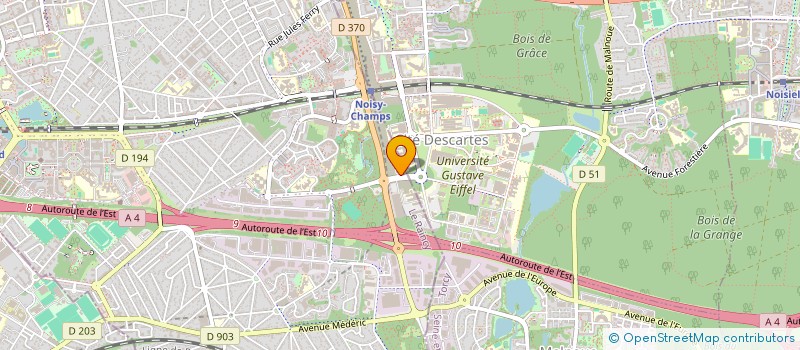 localisation de l'entreprise ESIEESPACE à NOISY-LE-GRAND