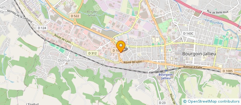 localisation de l'entreprise ESIN MEUBLES à BOURGOIN-JALLIEU