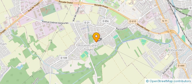 localisation de l'entreprise ESIRB  ROSIERES-PRES-TROYES