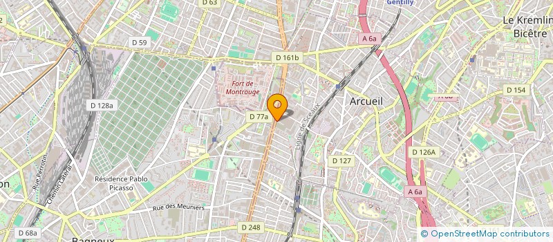 localisation de l'entreprise ESITC ETUDES à ARCUEIL