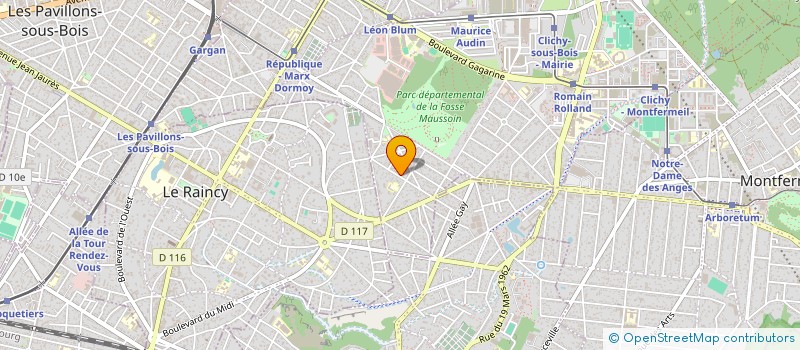 localisation de l'entreprise ESK AUTO à CLICHY-SOUS-BOIS