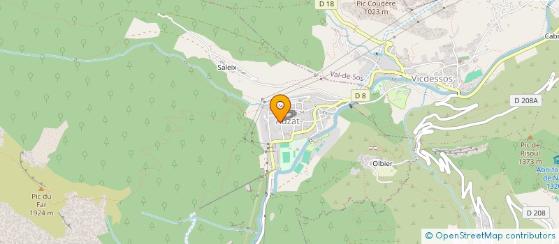 localisation de l'entreprise ESKA à AUZAT