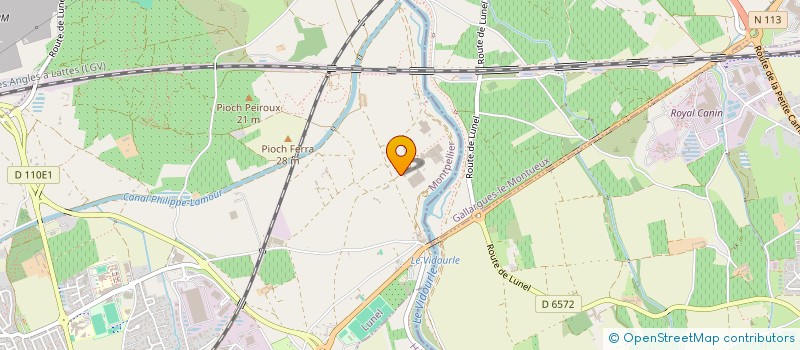 localisation de l'entreprise ESKA à LUNEL