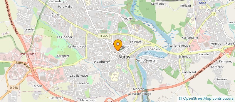 localisation de l'entreprise ESKEMM à AURAY