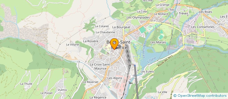 localisation de l'entreprise ESKI ESCAPES à BOURG-SAINT-MAURICE