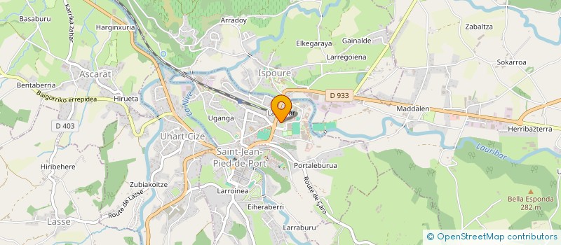 localisation de l'entreprise ESKUALDUN GAZTERIA  AINHICE-MONGELOS