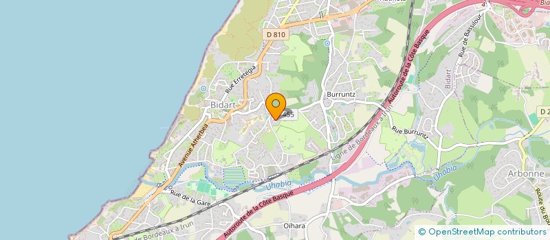 localisation de l'entreprise ESKUKALDI  BIDART