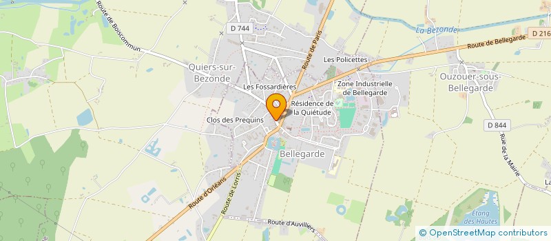 localisation de l'entreprise ESL  BELLEGARDE