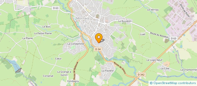 localisation de l'entreprise ESL MACONNERIE  MORNANT