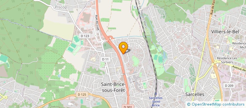 localisation de l'entreprise ESL MAZAL  SAINT-BRICE-SOUS-FORET