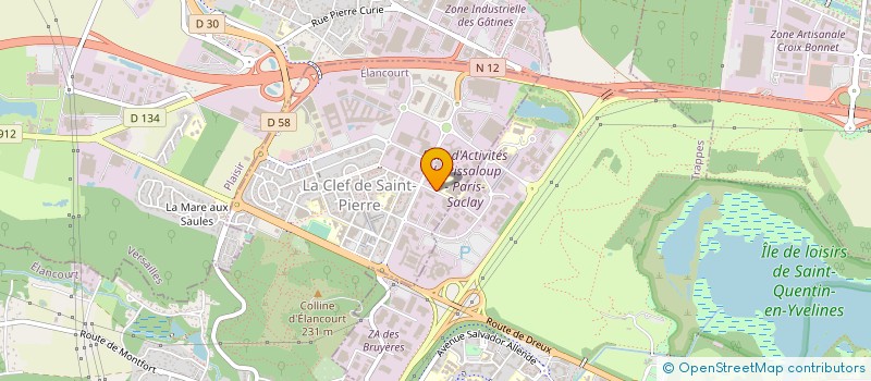 localisation de l'entreprise ESL TECHNOLOGIES  ELANCOURT