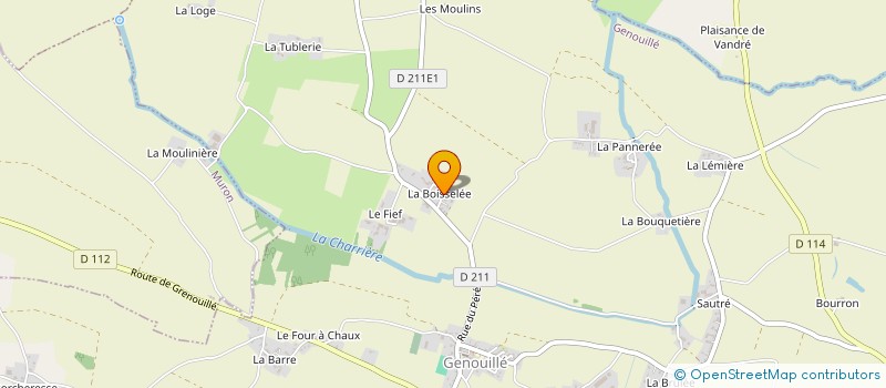 localisation de l'entreprise ESLA  GENOUILLE