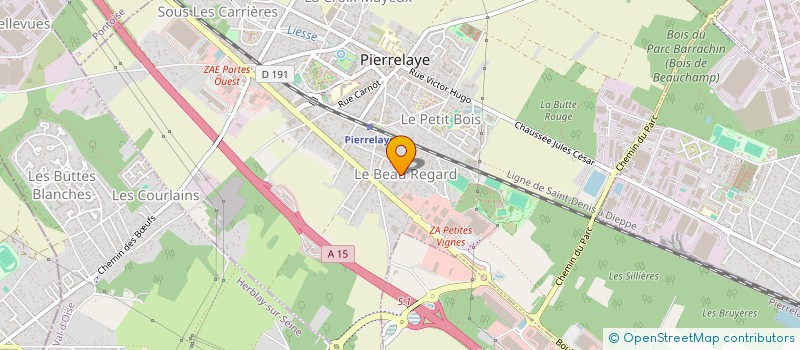 localisation de l'entreprise ESLA  PIERRELAYE