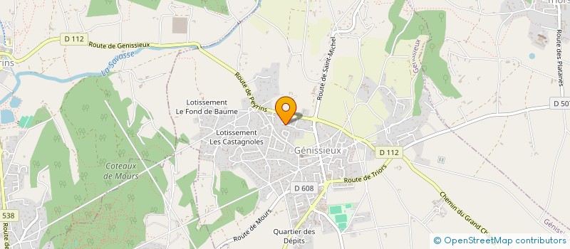 localisation de l'entreprise ESLA IMMO  GENISSIEUX