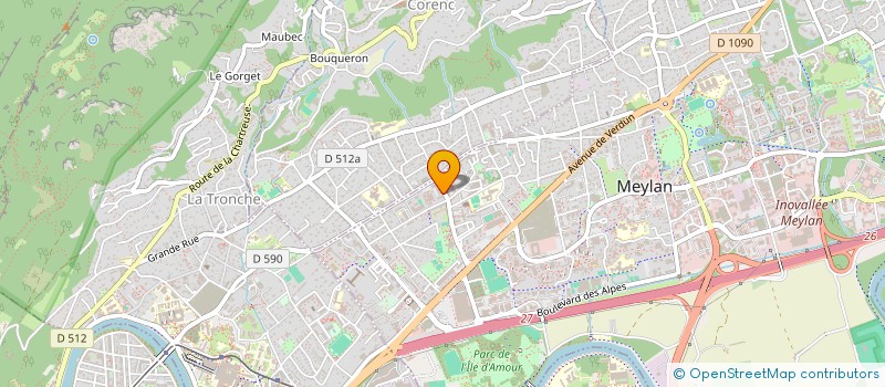 localisation de l'entreprise ESLIE  MEYLAN