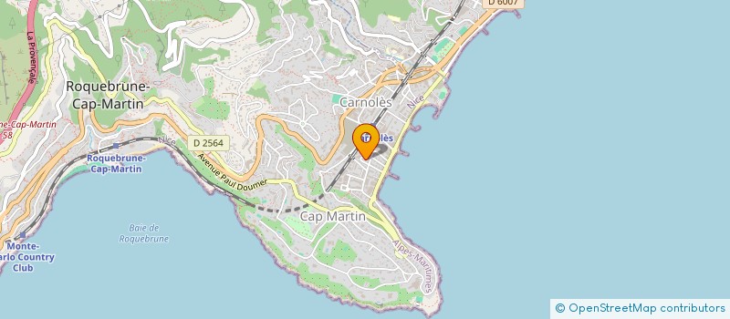 localisation de l'entreprise ESLIFEDESIGN à ROQUEBRUNE-CAP-MARTIN