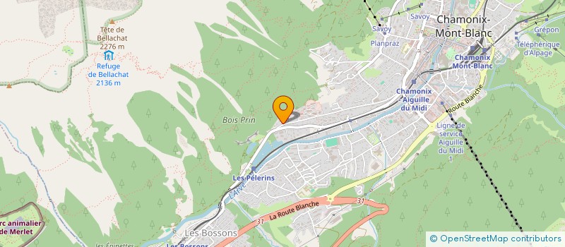 localisation de l'entreprise ESLR HOLDING  CHAMONIX-MONT-BLANC