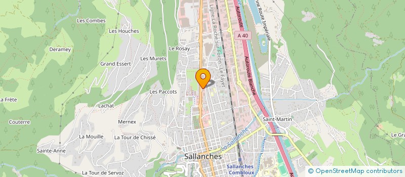 localisation de l'entreprise ESLT à SALLANCHES