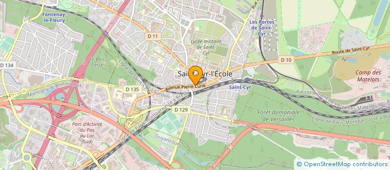 localisation de l'entreprise ESM à SAINT-CYR-L'ECOLE