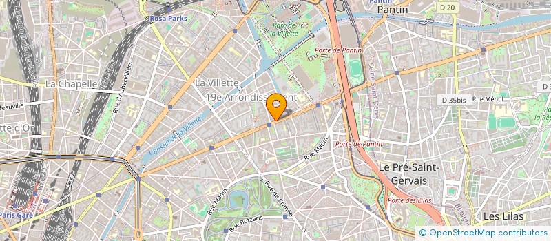 localisation de l'entreprise ESM  PARIS